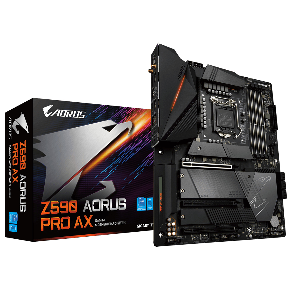 Bekijk afbeelding 2 van Gigabyte 1200 Z590 AORUS PRO AX - 4xM.2/DP/ATX